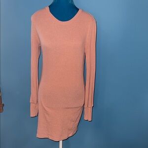 Forever 21 Blush Ribbed Knit dress